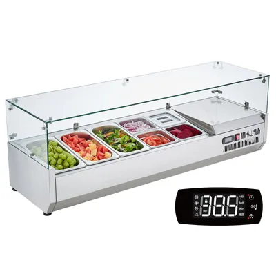 Countertop Refrigerated Condiment Prep Table
