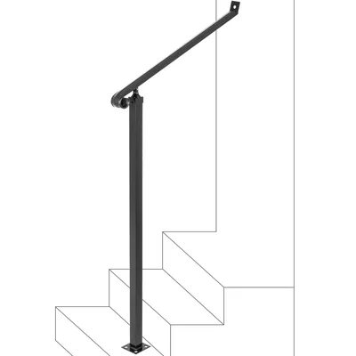 Outdoor column stair handrail