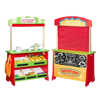 Pretend Play Grocery Store Stand